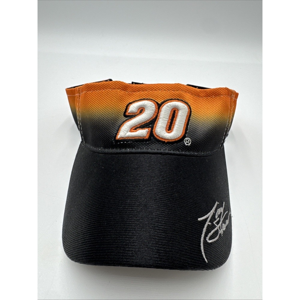 Vintage Tony Stewart Visor NASCAR 20 Home Depot Orange Black Chase Authentics